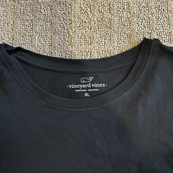 Vineyard Vines Black Tee with Surfboard Graphic - Picture 2 of 3